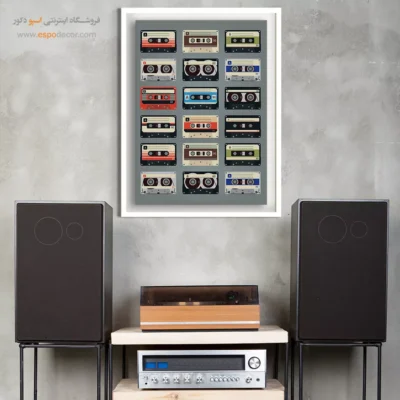 تابلو بوم هنری موزیک کلاسیک - ملودی‌های دل – تابلو موسیقی - اسپو دکور