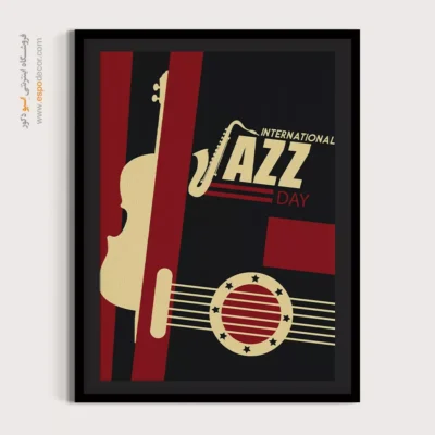 خرید تابلو موزیک جاز - طنین ستارگان – تابلو موسیقی - اسپو دکور