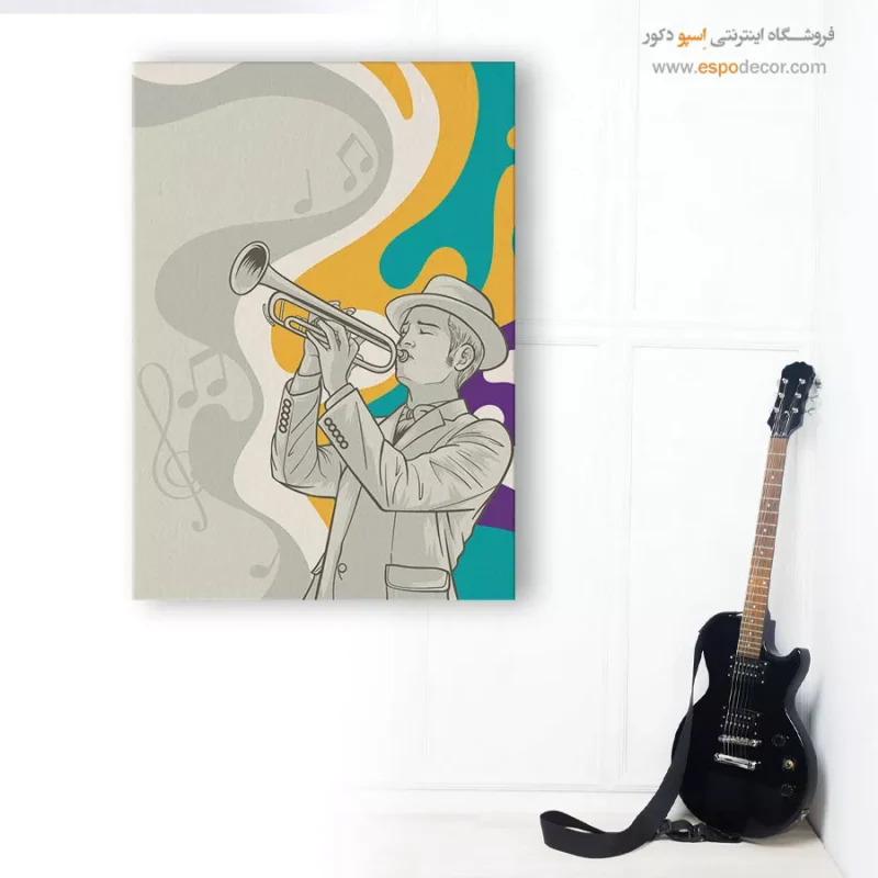 تابلو موزیک جاز مدرن