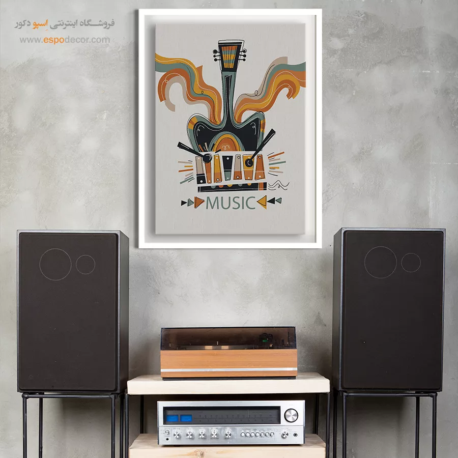 تابلو دکوراتیو موسیقی برای دکور - ملودی بهار – تابلو موسیقی - اسپو دکور
