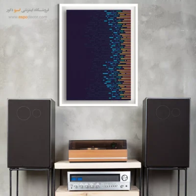 تابلو دیواری موسیقی با کیفیت - نغمه‌های عاشقی – تابلو موسیقی - اسپو دکور