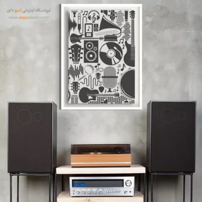 تابلو کنسرت برای اتاق - طنین پاییزی – تابلو موسیقی - اسپو دکور
