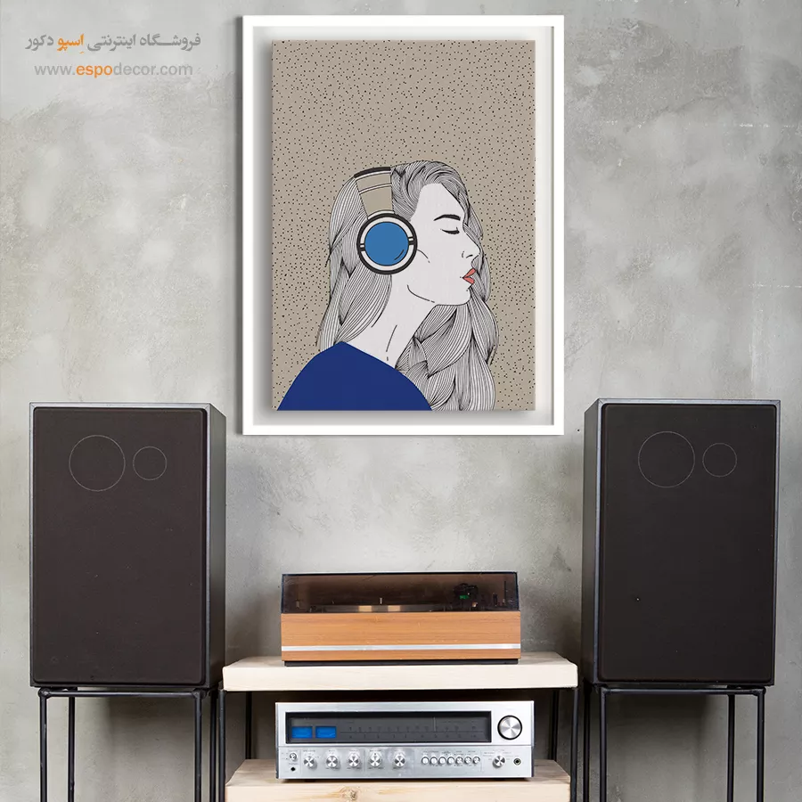 تابلو صدای موسیقی با کیفیت - نوای زلالی – تابلو موسیقی - اسپو دکور