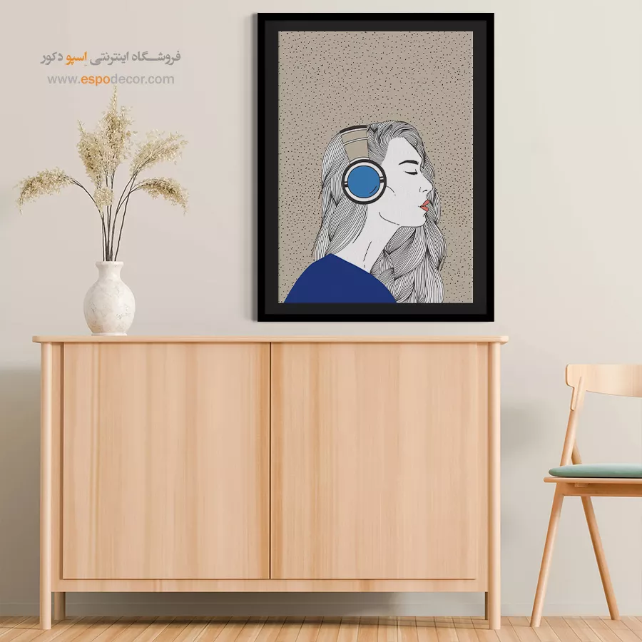 تابلو صدای موسیقی با کیفیت - نوای زلالی – تابلو موسیقی - اسپو دکور