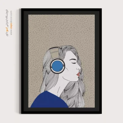 تابلو صدای موسیقی با کیفیت - نوای زلالی – تابلو موسیقی - اسپو دکور