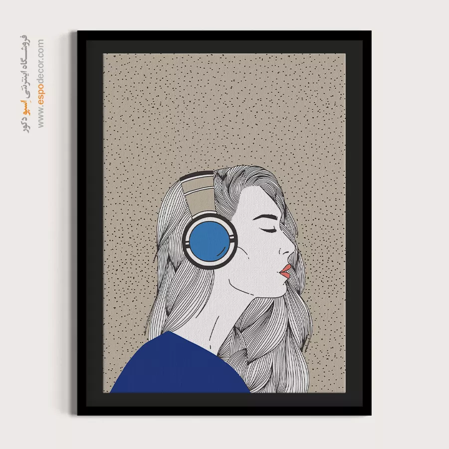 تابلو صدای موسیقی با کیفیت - نوای زلالی – تابلو موسیقی - اسپو دکور