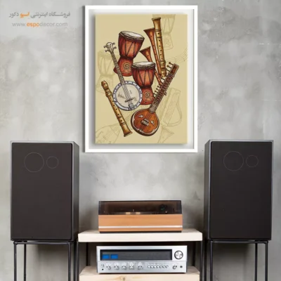 تابلو موسیقی سنتی برای اتاق - آوازهای جاودانگی – تابلو موسیقی - اسپو دکور
