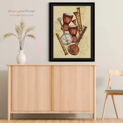 تابلو موسیقی سنتی برای اتاق - آوازهای جاودانگی – تابلو موسیقی - اسپو دکور