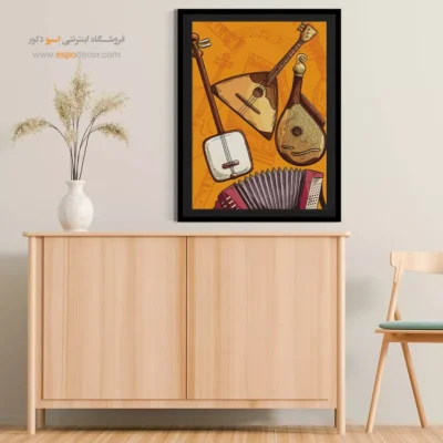 تابلو موسیقی سنتی برای دکور - ملودیهای گمشده – تابلو موسیقی - اسپو دکور