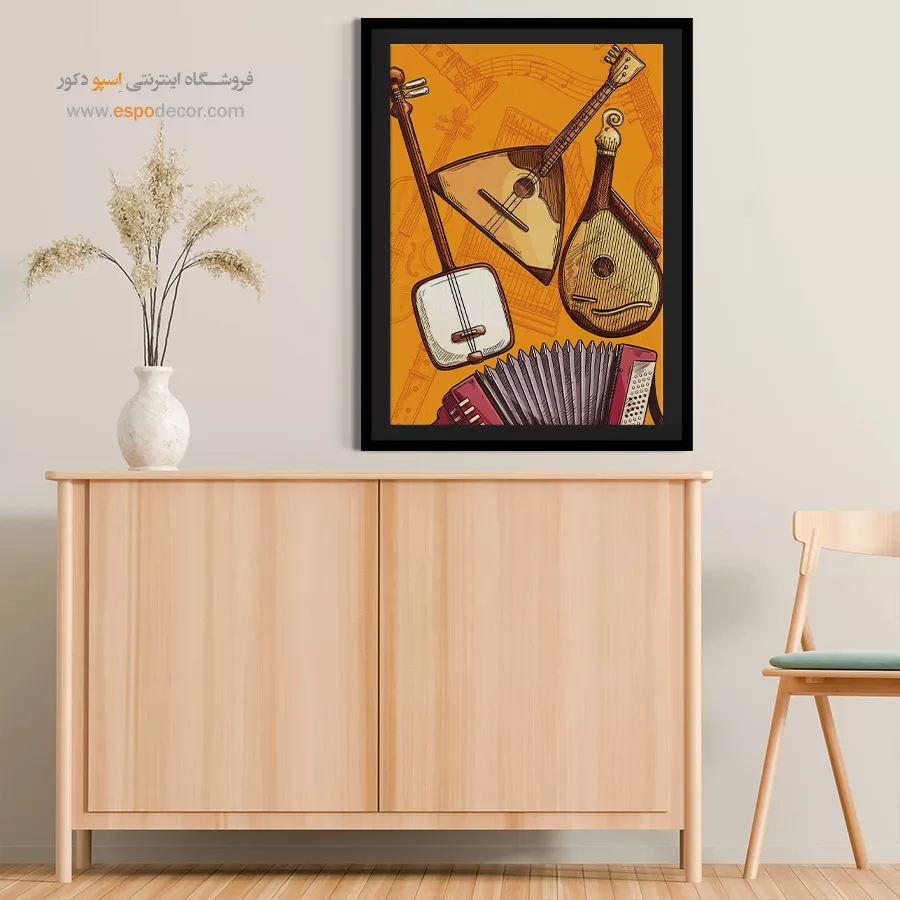 تابلو موسیقی سنتی برای دکور - ملودیهای گمشده – تابلو موسیقی - اسپو دکور