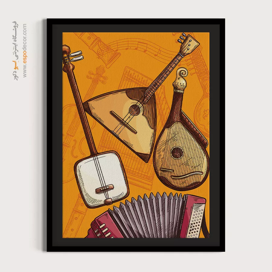 تابلو موسیقی سنتی برای دکور - ملودیهای گمشده – تابلو موسیقی - اسپو دکور