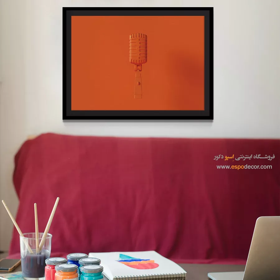 تابلو کنسرت با کیفیت - آکوردهای خاموش – تابلو موسیقی - اسپو دکور