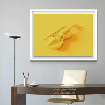 تابلو گیتار ارزان - ملودیهای سرخ – تابلو موسیقی - اسپو دکور