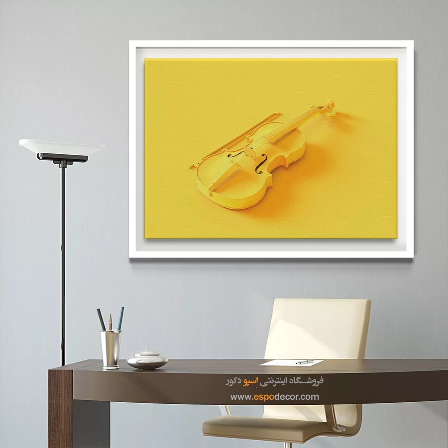 تابلو گیتار ارزان - ملودیهای سرخ – تابلو موسیقی - اسپو دکور