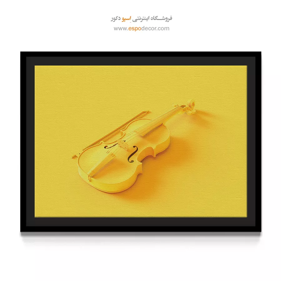 تابلو گیتار ارزان - ملودیهای سرخ – تابلو موسیقی - اسپو دکور