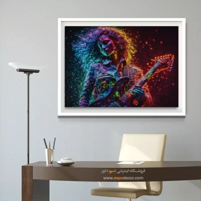 تابلو موزیسین برای اتاق - سمفونی خاطره‌ها – تابلو موسیقی - اسپو دکور