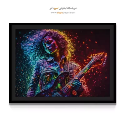 تابلو موزیسین برای اتاق - سمفونی خاطره‌ها – تابلو موسیقی - اسپو دکور