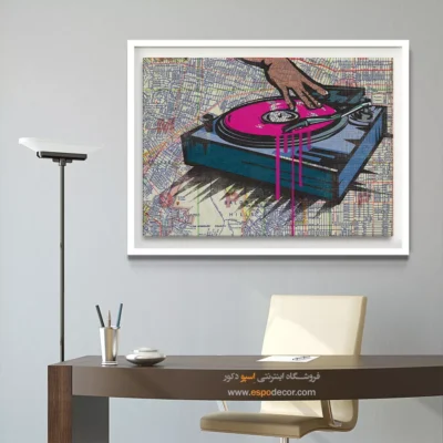 تابلو موزیسین لاکچری - طنین دریا – تابلو موسیقی - اسپو دکور