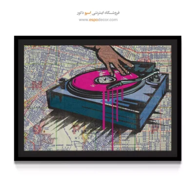 تابلو موزیسین لاکچری - طنین دریا – تابلو موسیقی - اسپو دکور