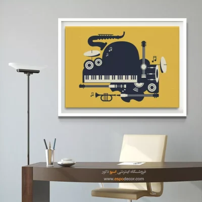 تابلو پیانو با کیفیت - نغمه‌های تابستان – تابلو موسیقی - اسپو دکور