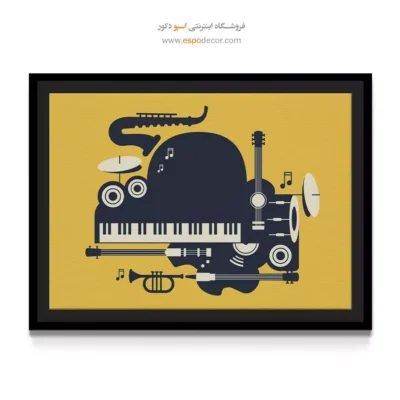 تابلو پیانو با کیفیت - نغمه‌های تابستان – تابلو موسیقی - اسپو دکور
