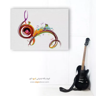 تابلو بوم هنری موزیک برای دکور