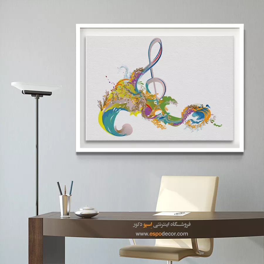 تابلو مدرن نت موسیقی - نغمههای دلتنگی – تابلو موسیقی - اسپو دکور