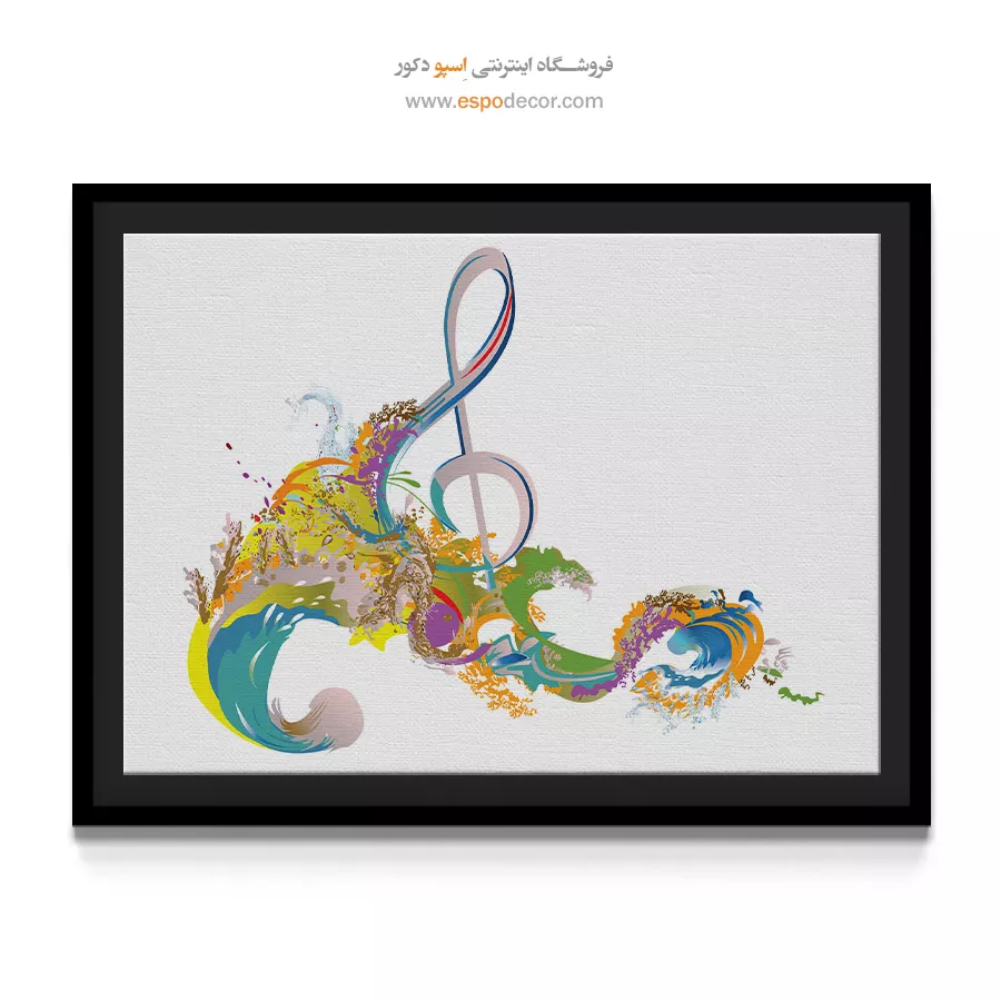 تابلو مدرن نت موسیقی - نغمههای دلتنگی – تابلو موسیقی - اسپو دکور