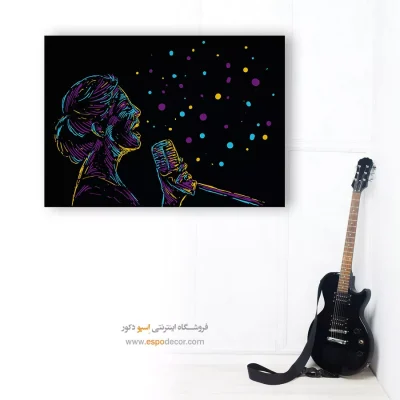 تابلو چهره خواننده مدرن