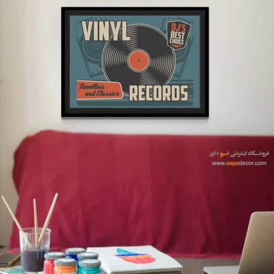 تابلو هنری موسیقی برای دکور منزل - موسیقی سپیده – تابلو موسیقی - اسپو دکور