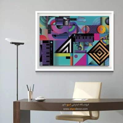 تابلو موسیقی مناسب اتاق نشیمن - نغمههای عاشقانه – تابلو موسیقی - اسپو دکور