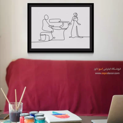 تابلو کنسرت - آکوردهای سرخ – تابلو موسیقی - اسپو دکور