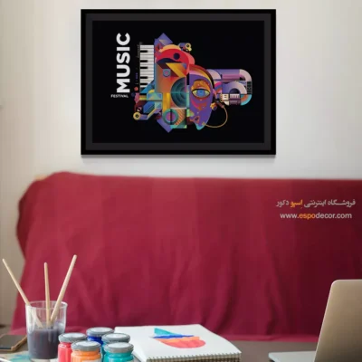 تابلو پیانو - نوای بهار – تابلو موسیقی - اسپو دکور