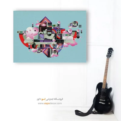 تابلو مدرن موسیقیایی برای دیوار