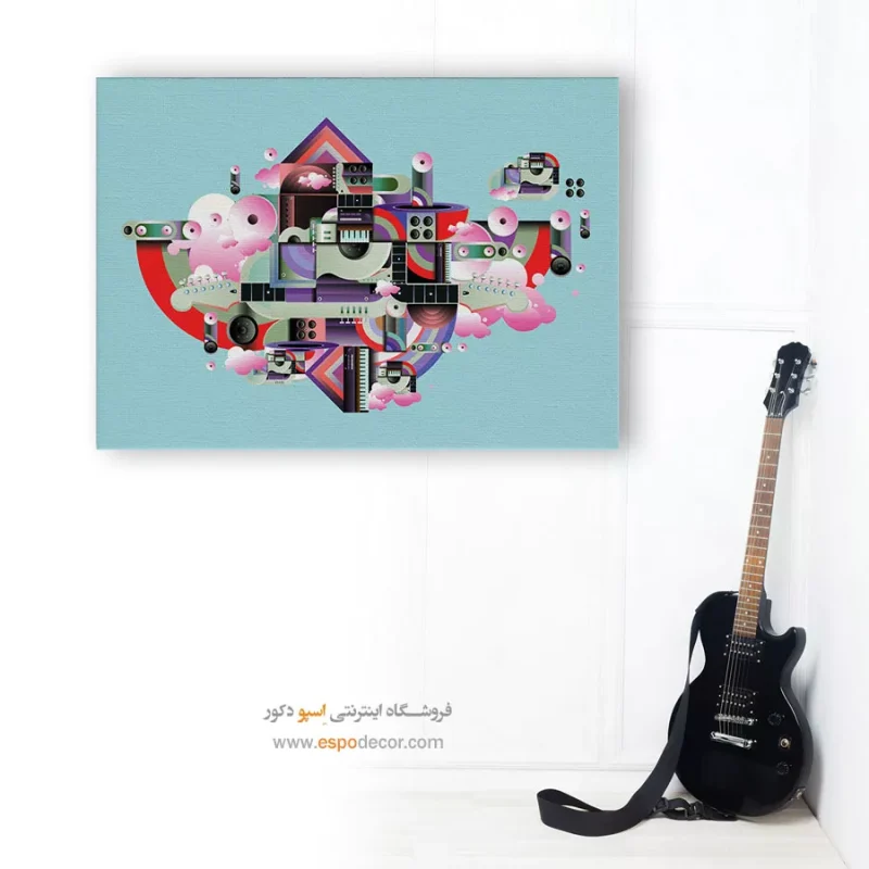 تابلو مدرن موسیقیایی برای دیوار