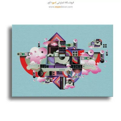 تابلو مدرن موسیقیایی برای دیوار