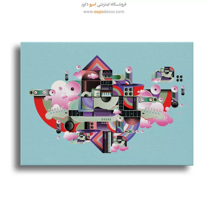 تابلو مدرن موسیقیایی برای دیوار