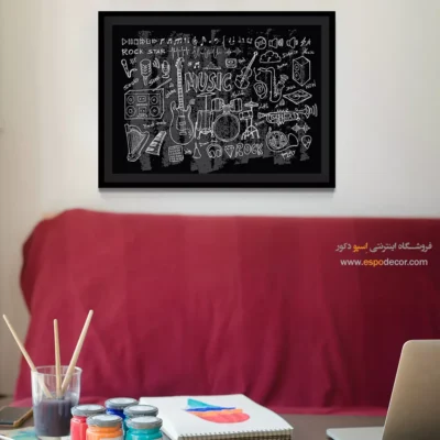 دکور موسیقیایی دیواری - نغمه‌های جاودانه – تابلو موسیقی - اسپو دکور