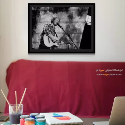 خرید تابلو اد شیرون - ملودی‌های گیتی – تابلو موسیقی - اسپو دکور
