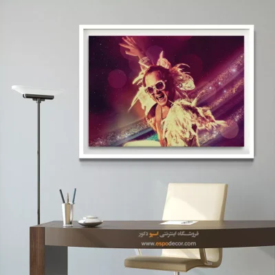 تابلو خواننده معروف برای دکور - آکوردهای زمینی – تابلو موسیقی - اسپو دکور