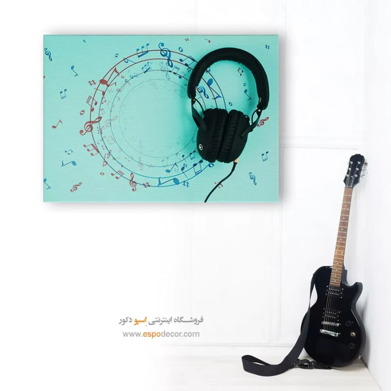 تابلو با طرح موسیقی