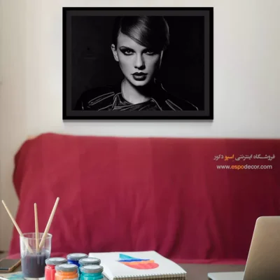 تابلو خواننده معروف مدرن - ملودی‌های ستاره – تابلو موسیقی - اسپو دکور