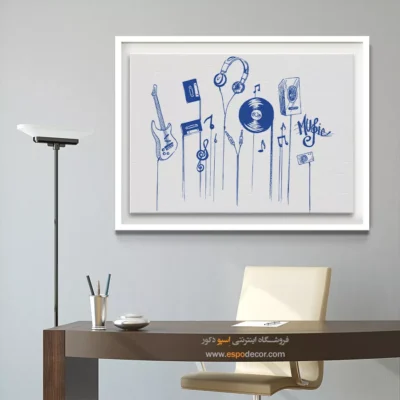 تابلو برای عاشقان موسیقی - زمزمه‌ی زمین – تابلو موسیقی - اسپو دکور