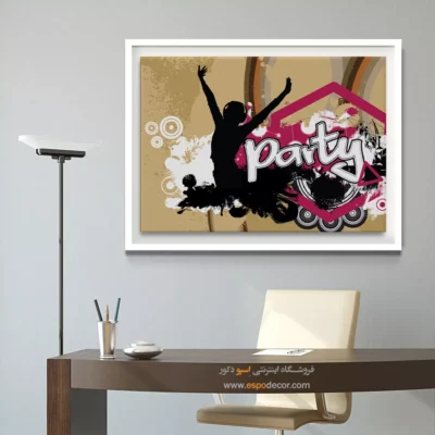 تابلوی تزئینی موسیقی - سمفونی برف – تابلو موسیقی - اسپو دکور