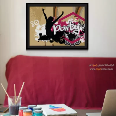 تابلوی تزئینی موسیقی - سمفونی برف – تابلو موسیقی - اسپو دکور