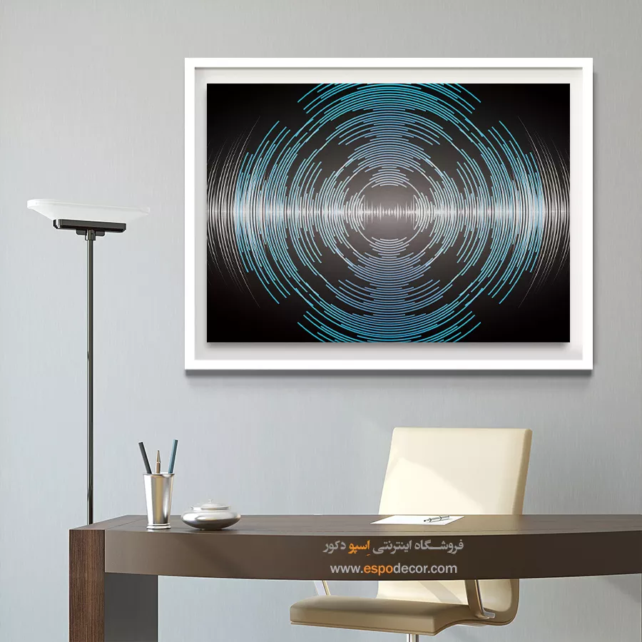 تابلو هنری برای اتاق موسیقی - نوای سپیدهدم – تابلو موسیقی - اسپو دکور