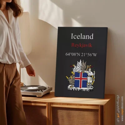 تابلو نماد های کشورهای جهان - اسپو دکور