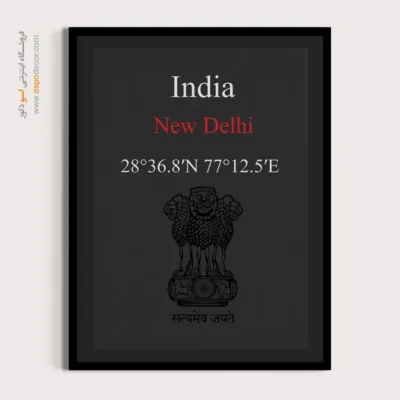 تابلو نماد های کشورهای جهان - اسپو دکور