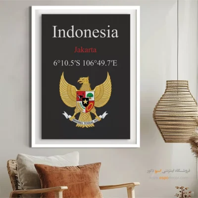 تابلو نماد های کشورهای جهان - اسپو دکور