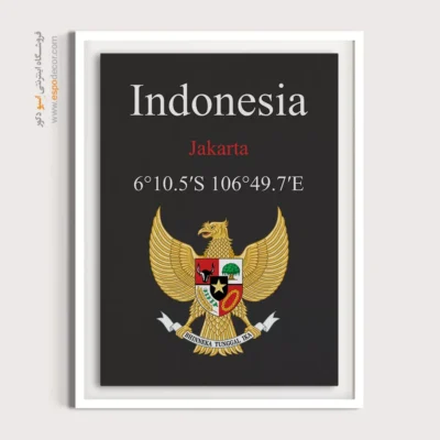 تابلو نماد های کشورهای جهان - اسپو دکور